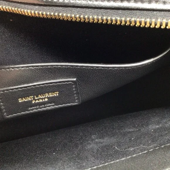 SAINT LAURENT BLACK LEATHER MEDIUM UPTOWN HANDBAG - Picture 8 of 9